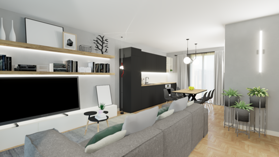 Capriate appartamento in villa A1